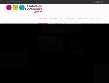 Tablet Screenshot of codeherconference.com